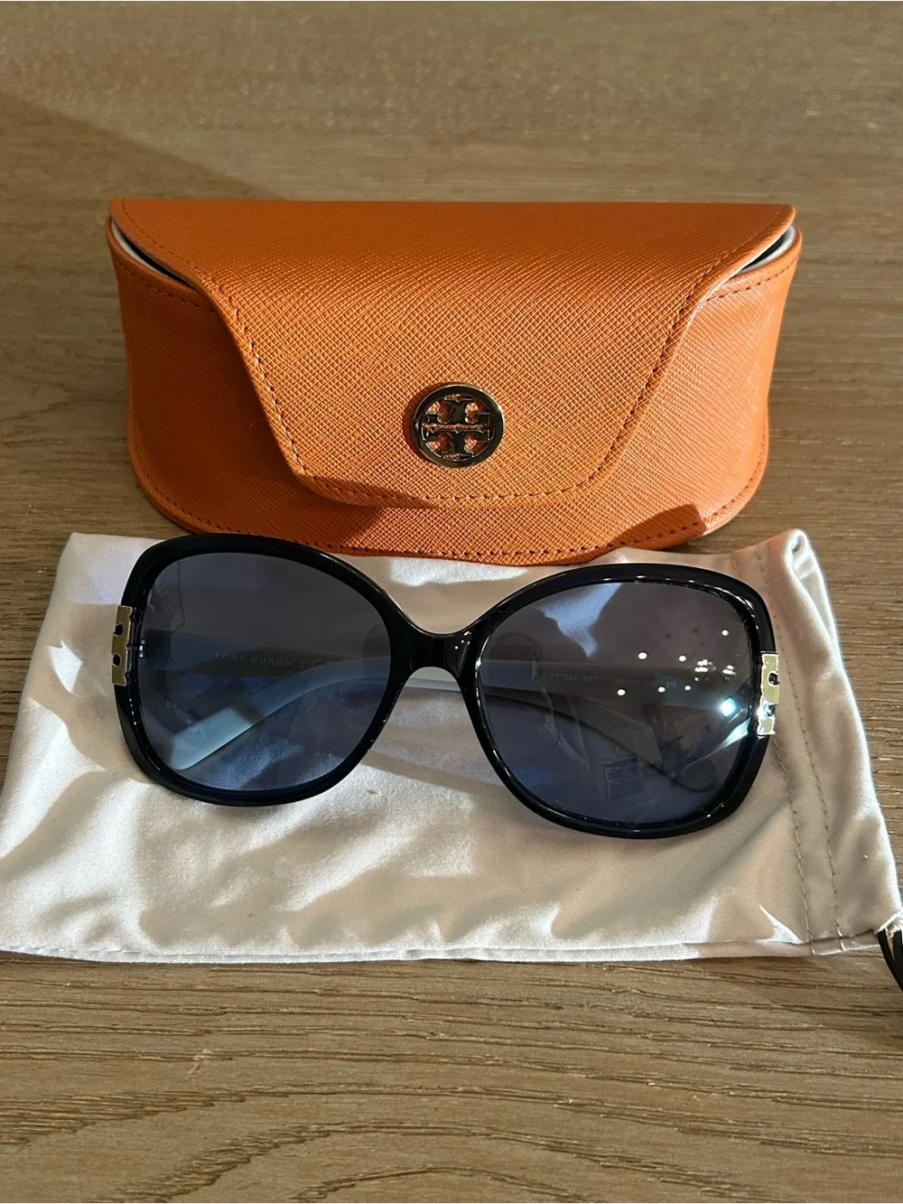 Tory Burch TB7022 Blue Gradient Oversized Women's Sunglasses